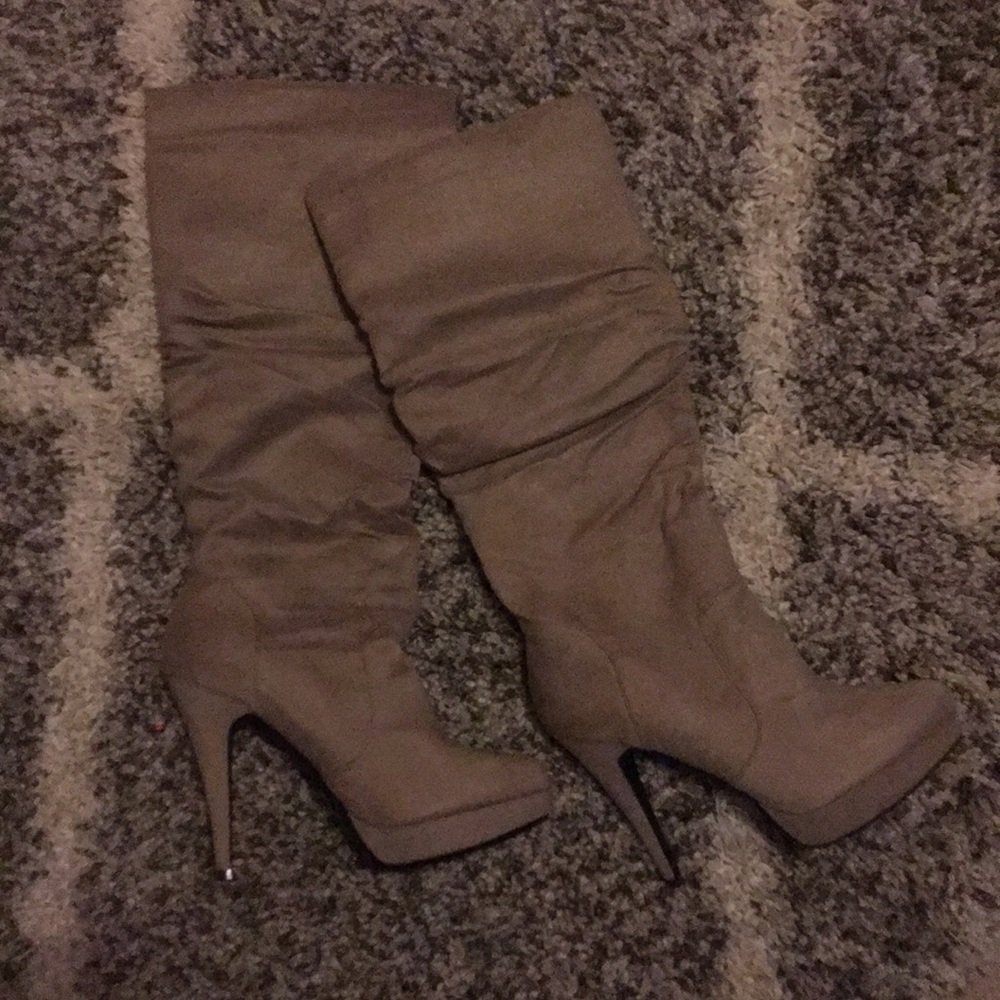 Suede Boots Knee High Size 9